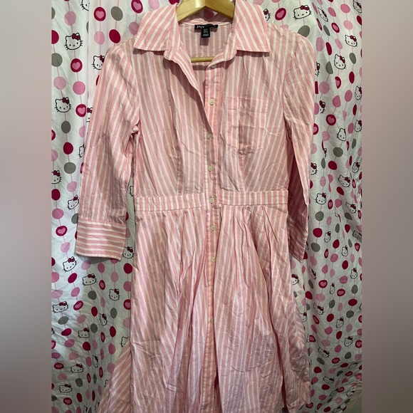 JNY PINK SHIRT DRESS - Picture 1 of 3